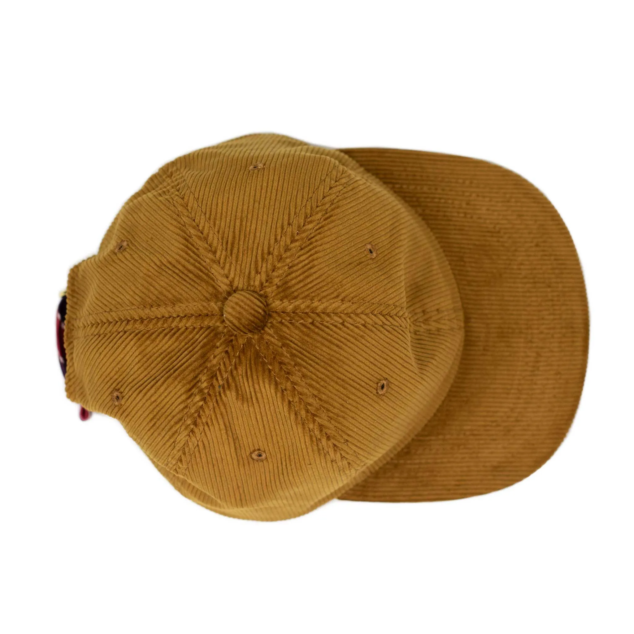 6-panel baseball cap in Golden Brown corduroy