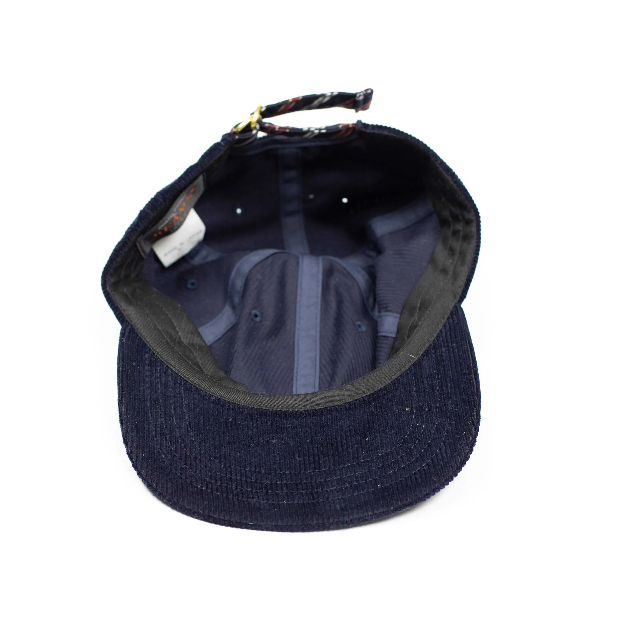 6-panel baseball cap in Navy corduroy