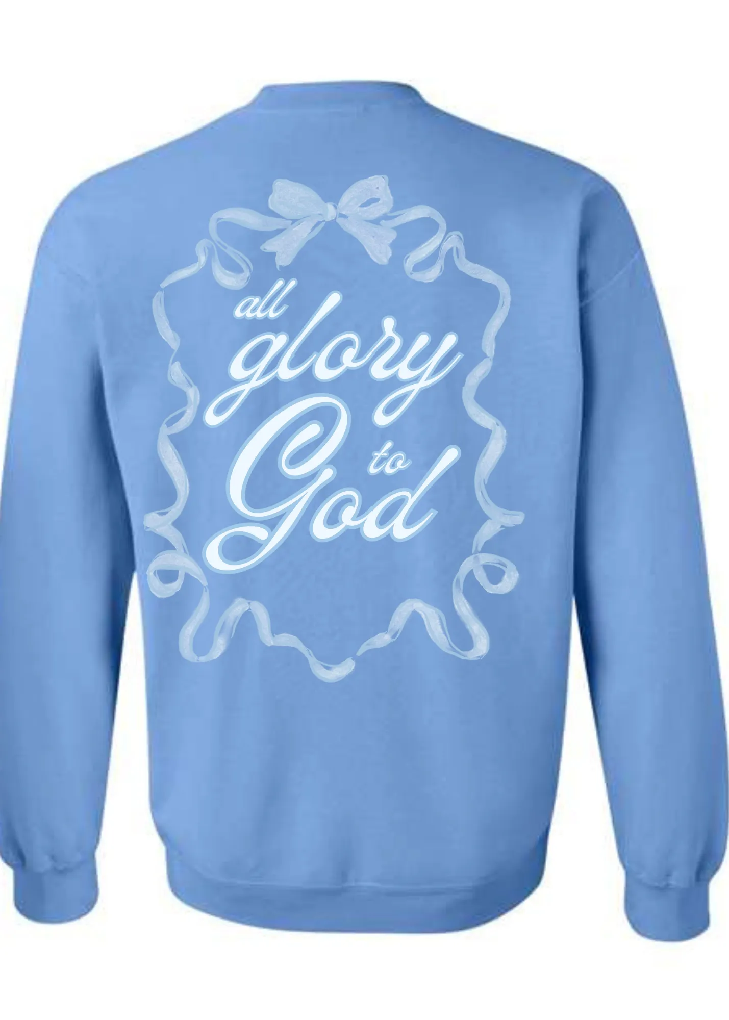 All Glory to God Bow | Adult Crewneck