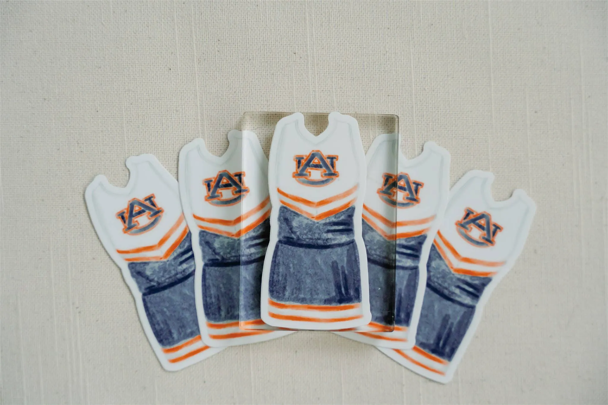 Auburn Cheerleader | Waterproof Sticker