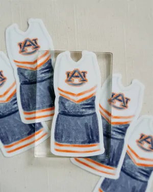 Auburn Cheerleader | Waterproof Sticker