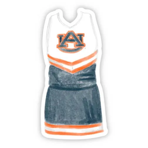 Auburn Cheerleader | Waterproof Sticker