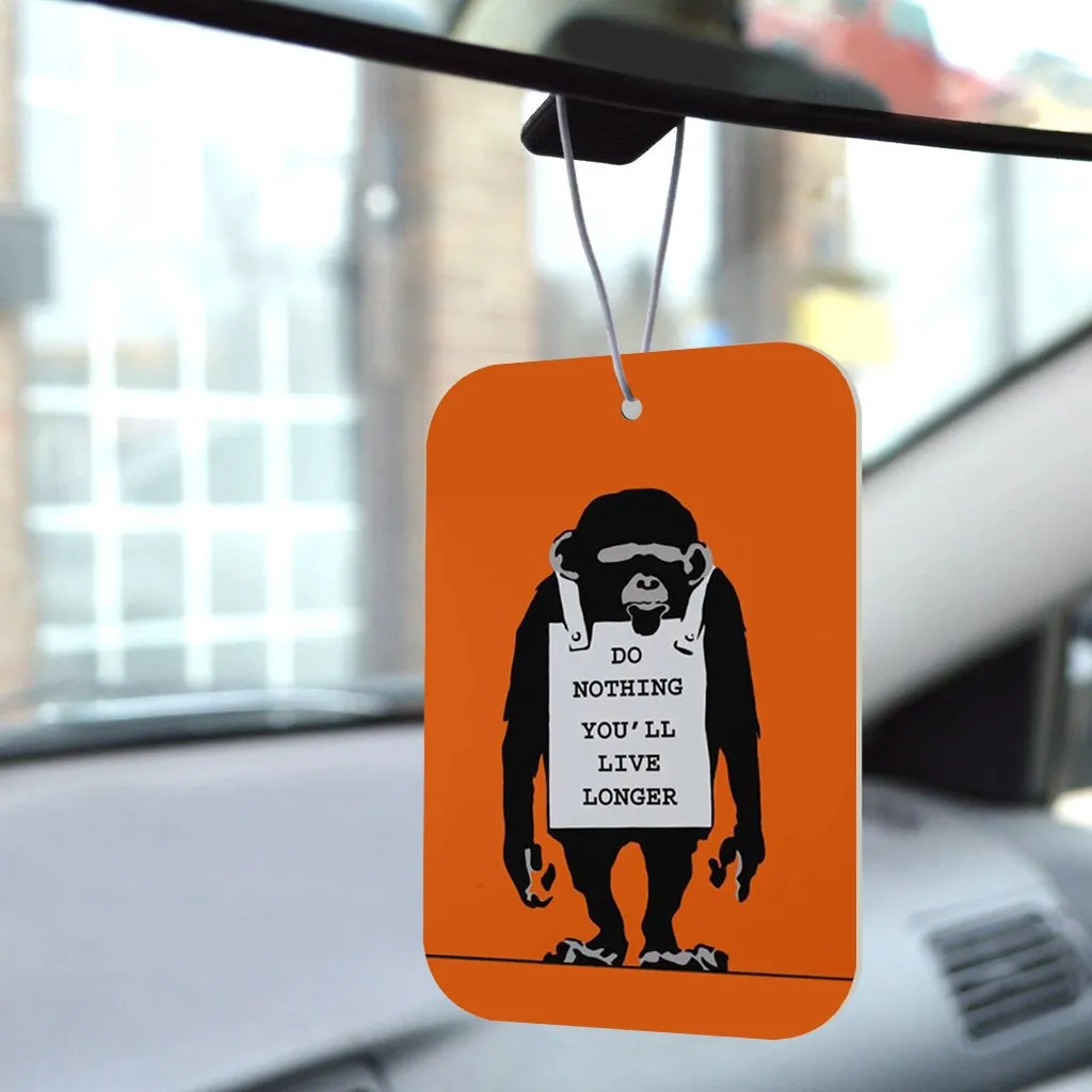 Banksy Car Air Freshener - Laugh Now