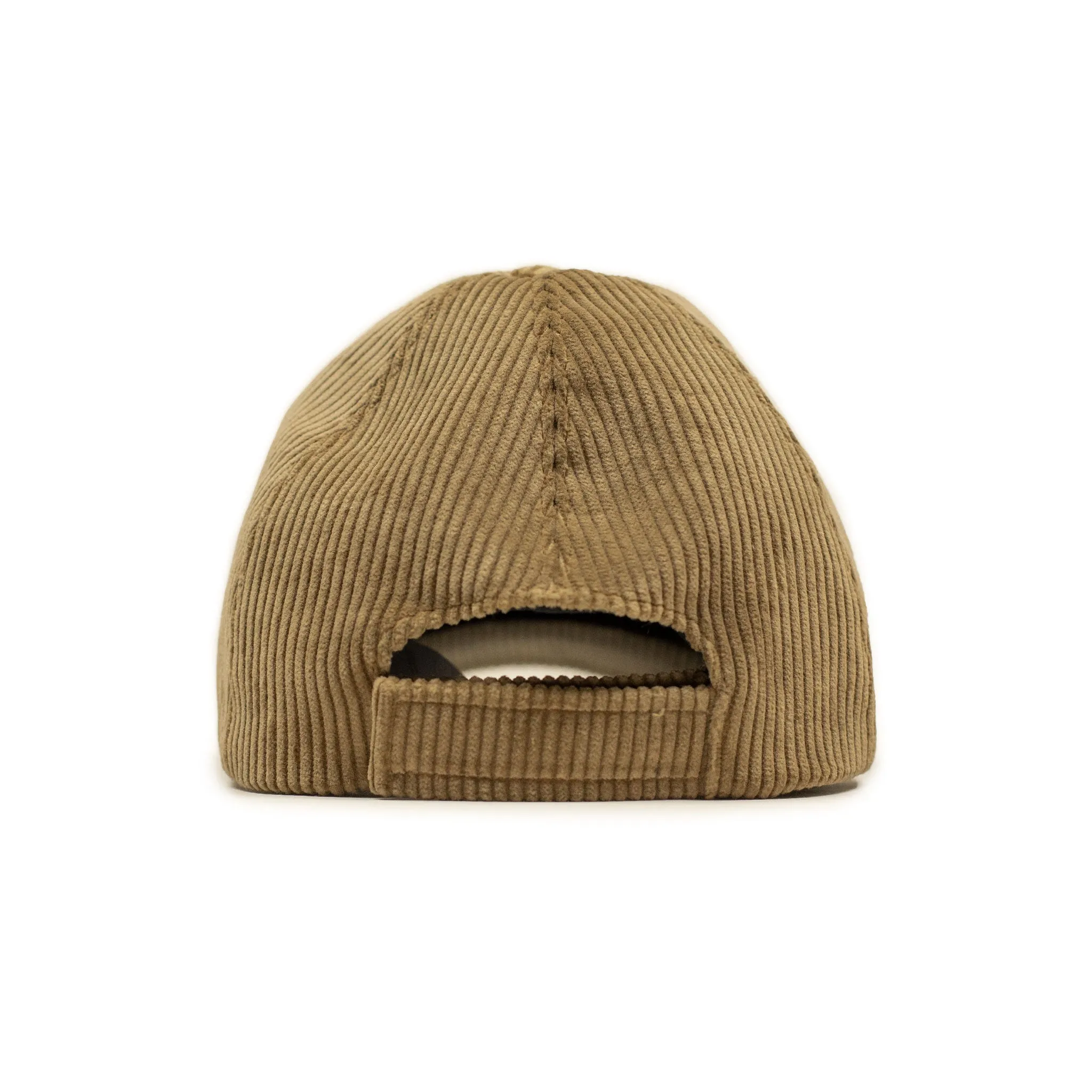 Baseball cap in golden wide wale cotton corduroy