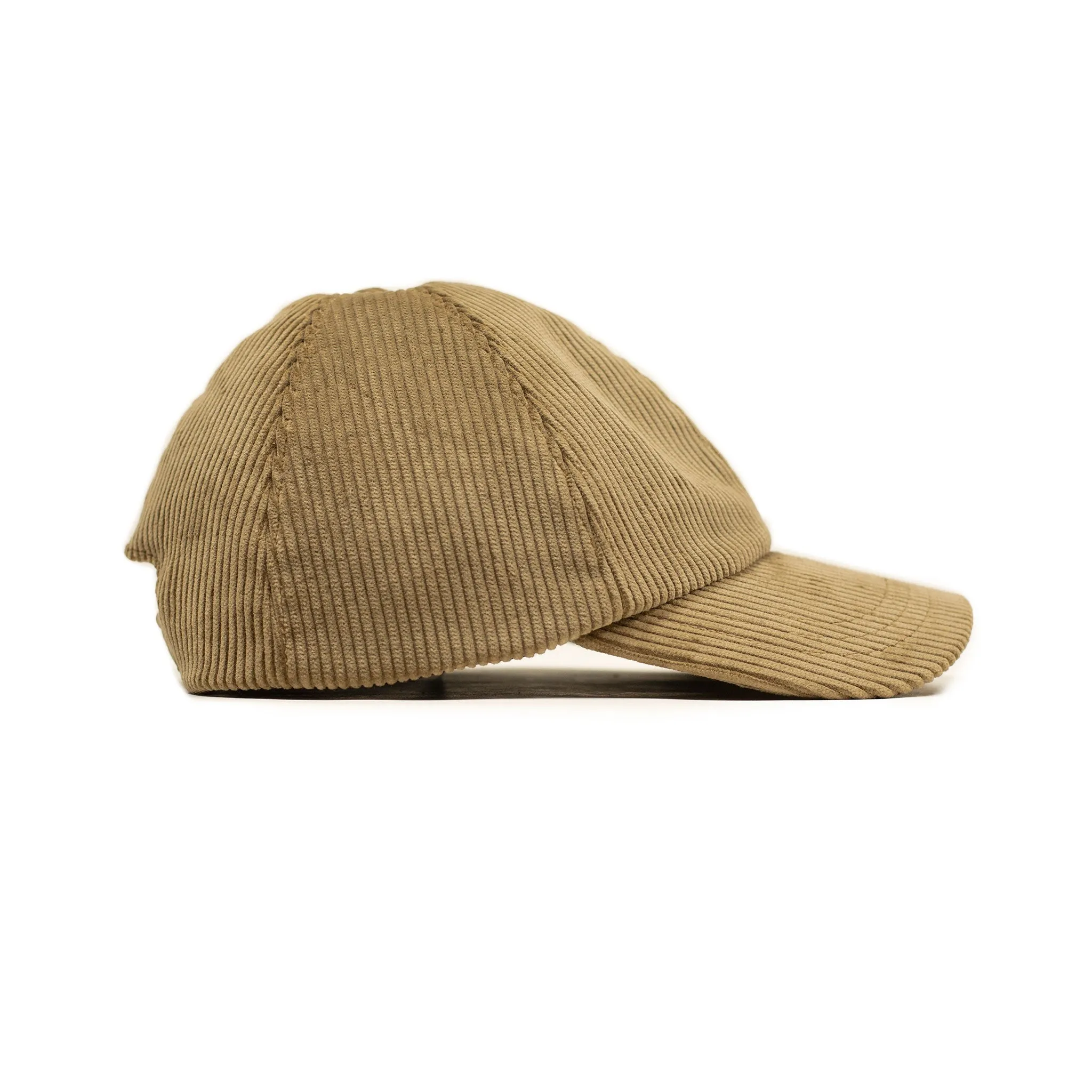 Baseball cap in golden wide wale cotton corduroy