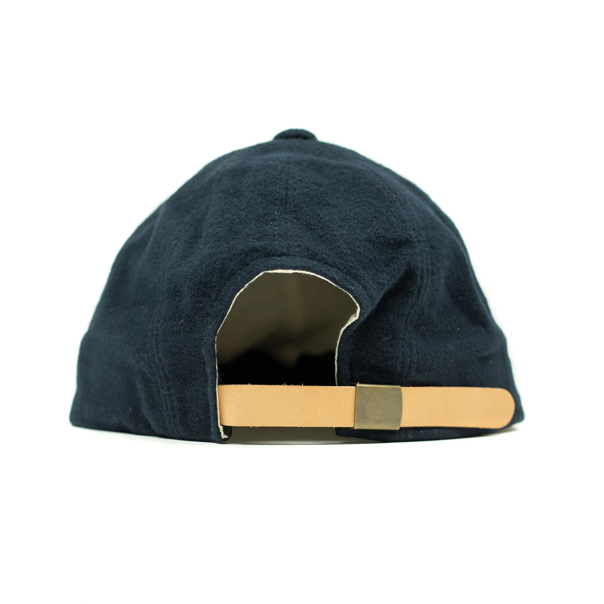 Baseball cap in navy cotton moleskin