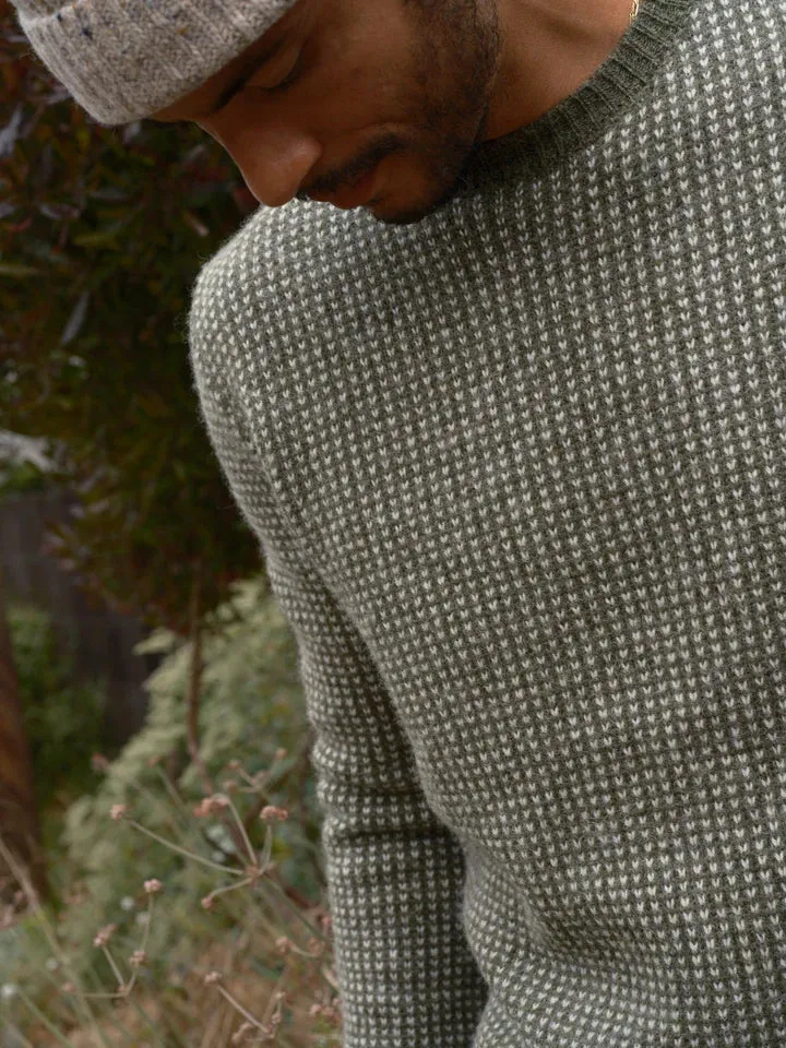 Beacon Sweater in Dark Moss