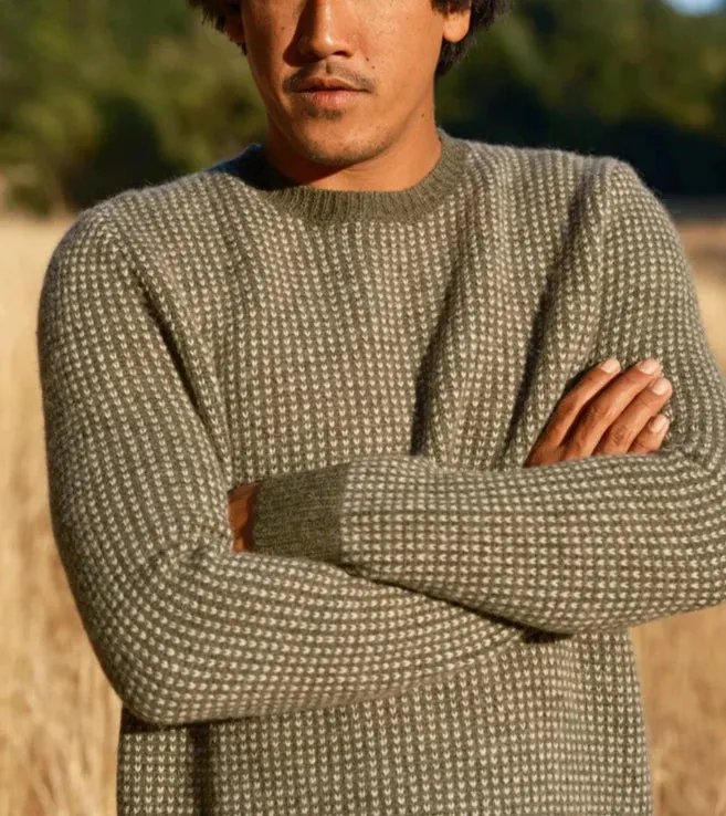 Beacon Sweater in Dark Moss