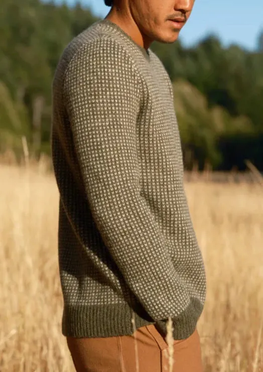 Beacon Sweater in Dark Moss