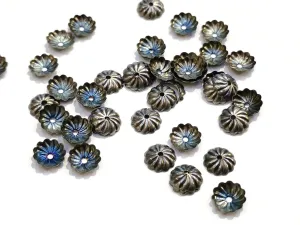 Bead Cap, Brass, 7.3mm, 24 Pieces | 銅珠蓋, 7.3mm, 24個