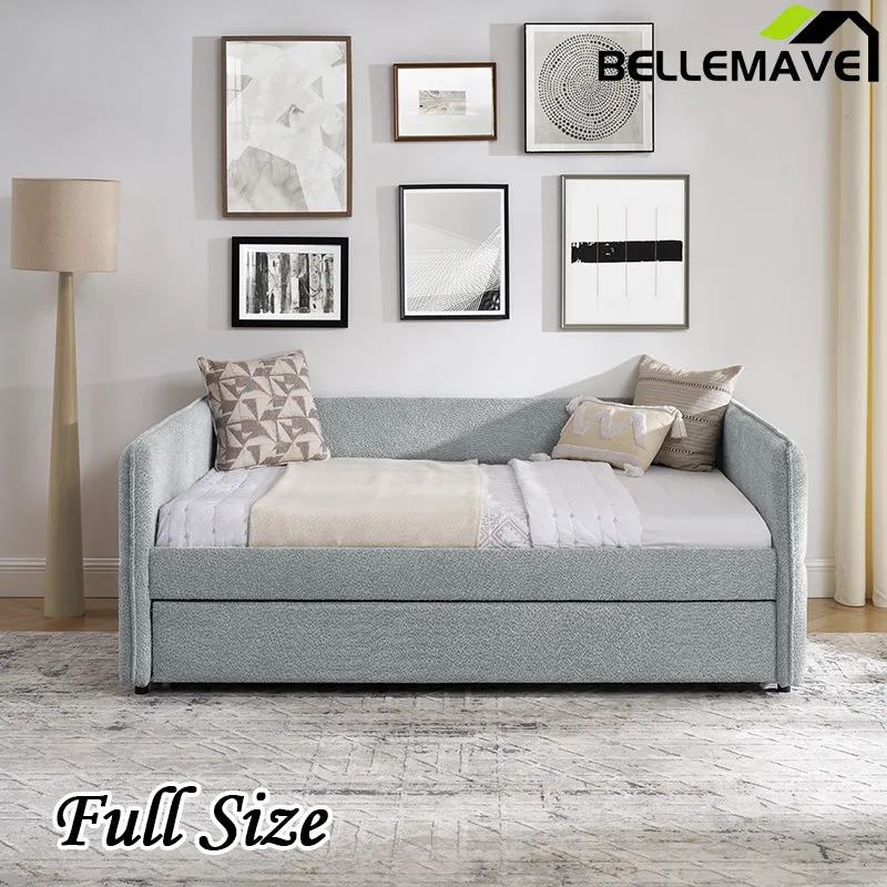 Bellemave® Upholstered Tufted Sofa Bed with Trundle