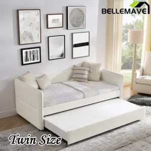 Bellemave® Upholstered Tufted Sofa Bed with Trundle