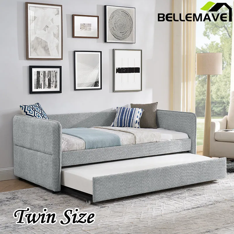 Bellemave® Upholstered Tufted Sofa Bed with Trundle