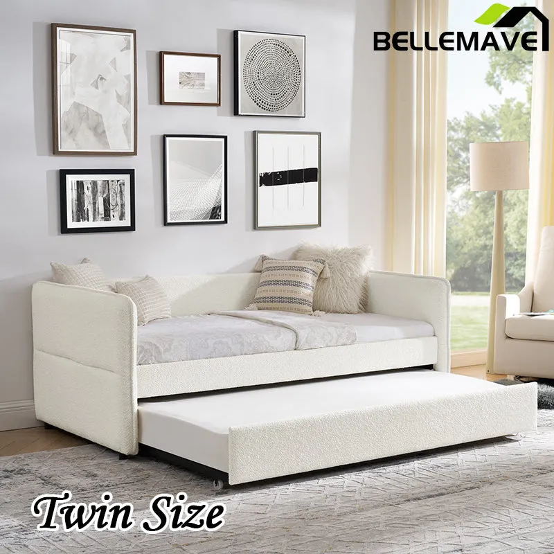 Bellemave® Upholstered Tufted Sofa Bed with Trundle