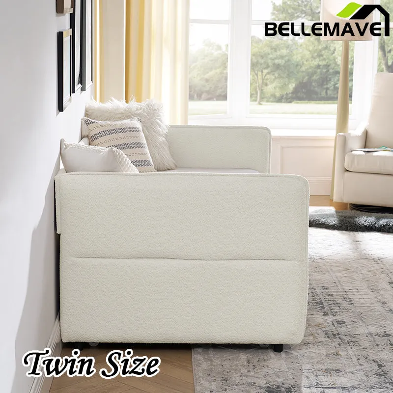 Bellemave® Upholstered Tufted Sofa Bed with Trundle