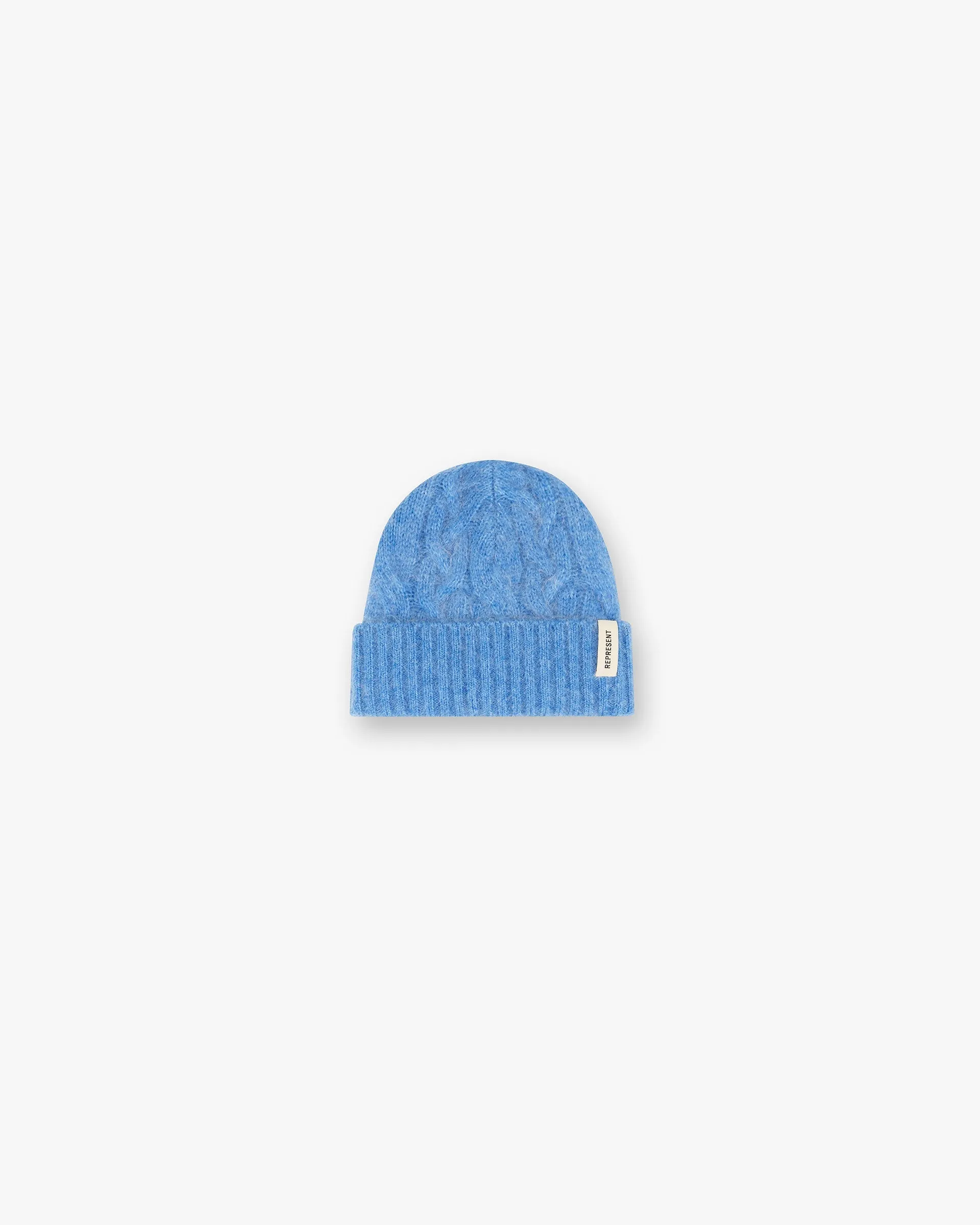 Cable Knit Beanie - Electric Blue