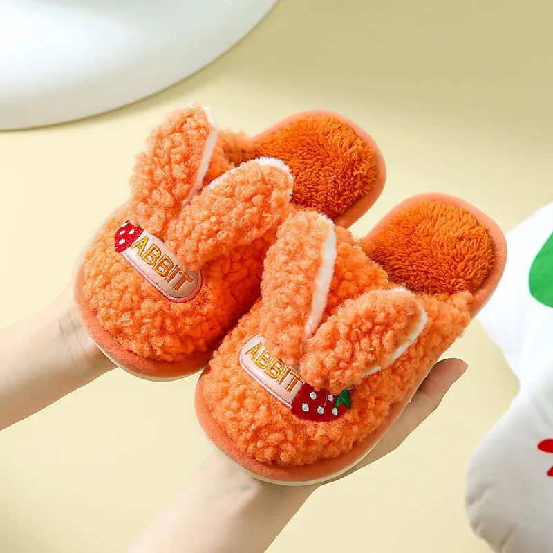 Children's Cotton Bunny Ears Slippers