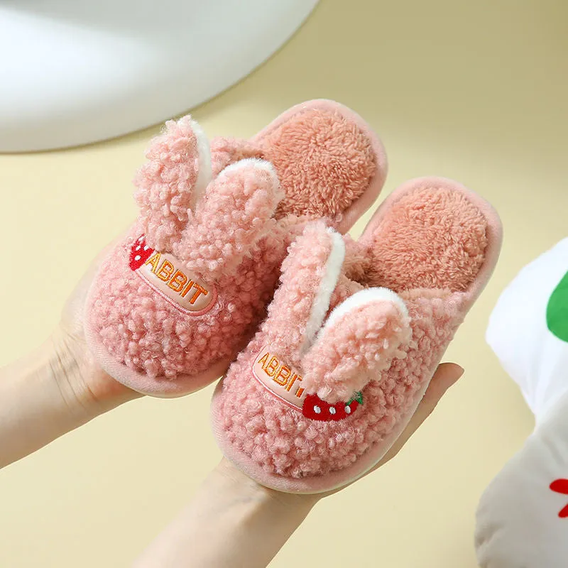 Children's Cotton Bunny Ears Slippers