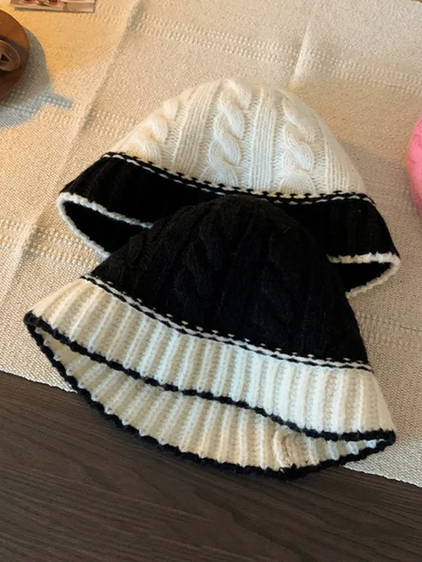 Contrast Color Split-Joint Fisherman Hat