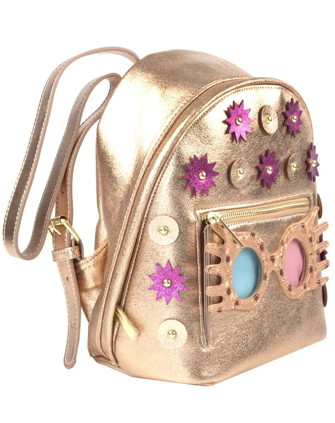 Danielle Nicole Harry Potter Luna Lovegood Metallic Designer Premium Backpack