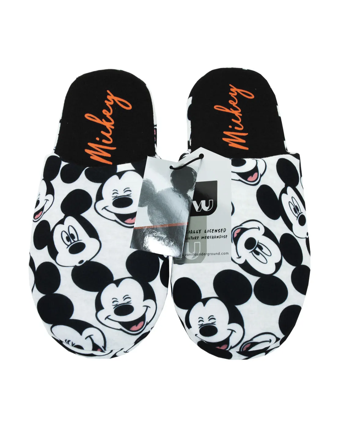 Disney Mickey Mouse All Over Print Women's/Ladies Slip-On Slippers