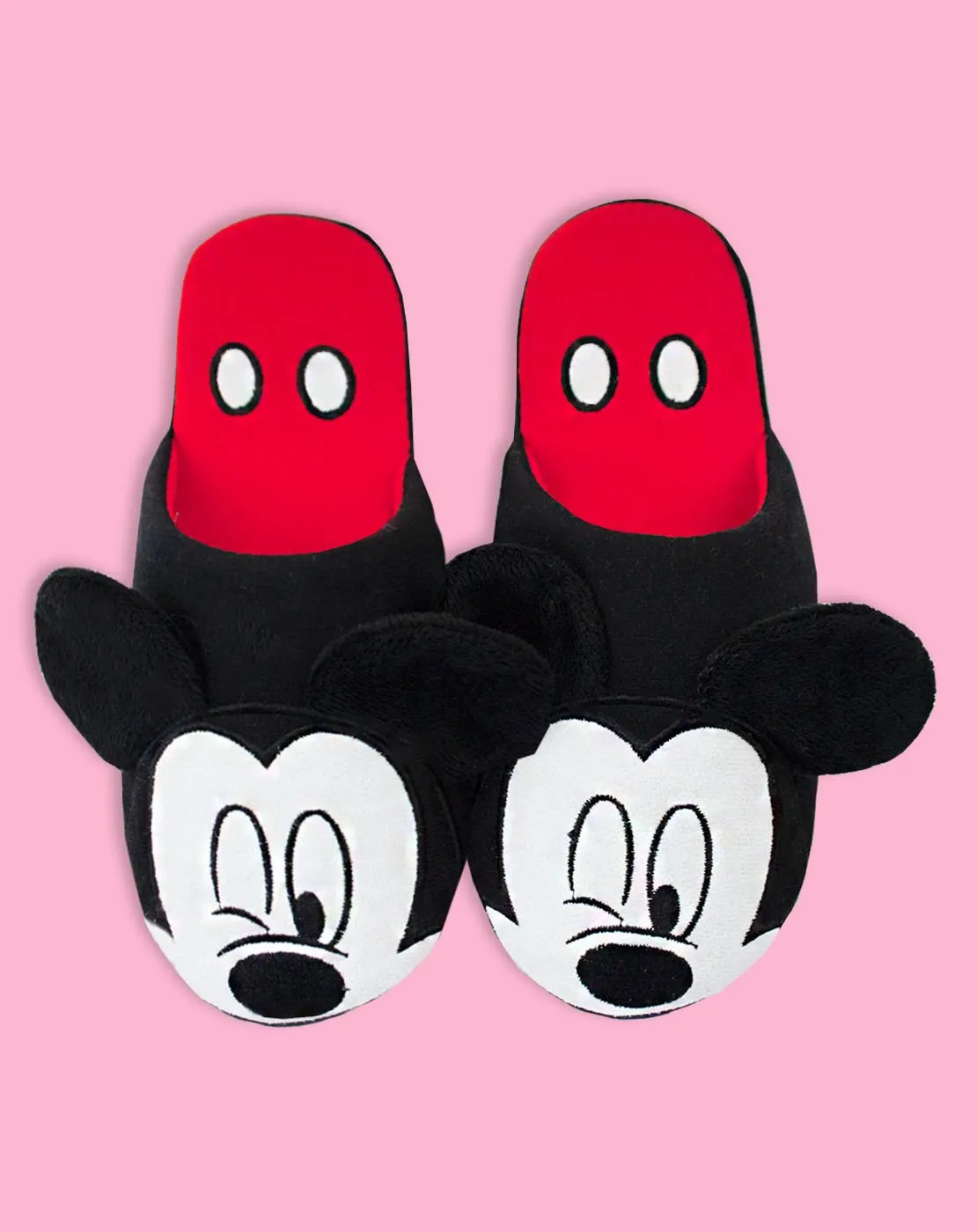 Disney Mickey Mouse Partial 3D Women's Novelty Slippers