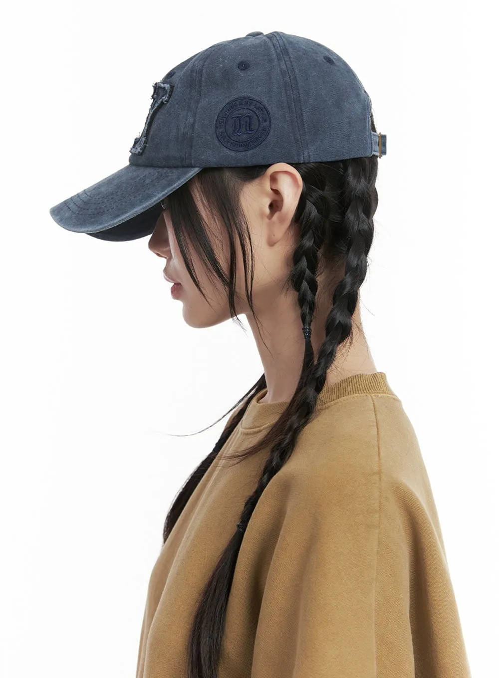 Distressed Patch Baseball Cap IN427