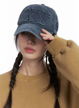 Distressed Patch Baseball Cap IN427