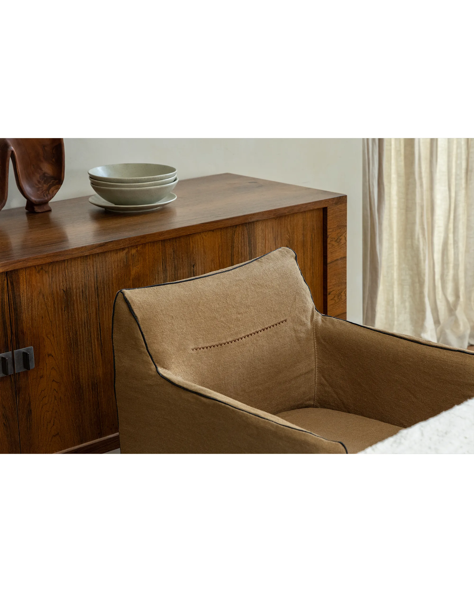 Ducy Linen Slipcover Chair