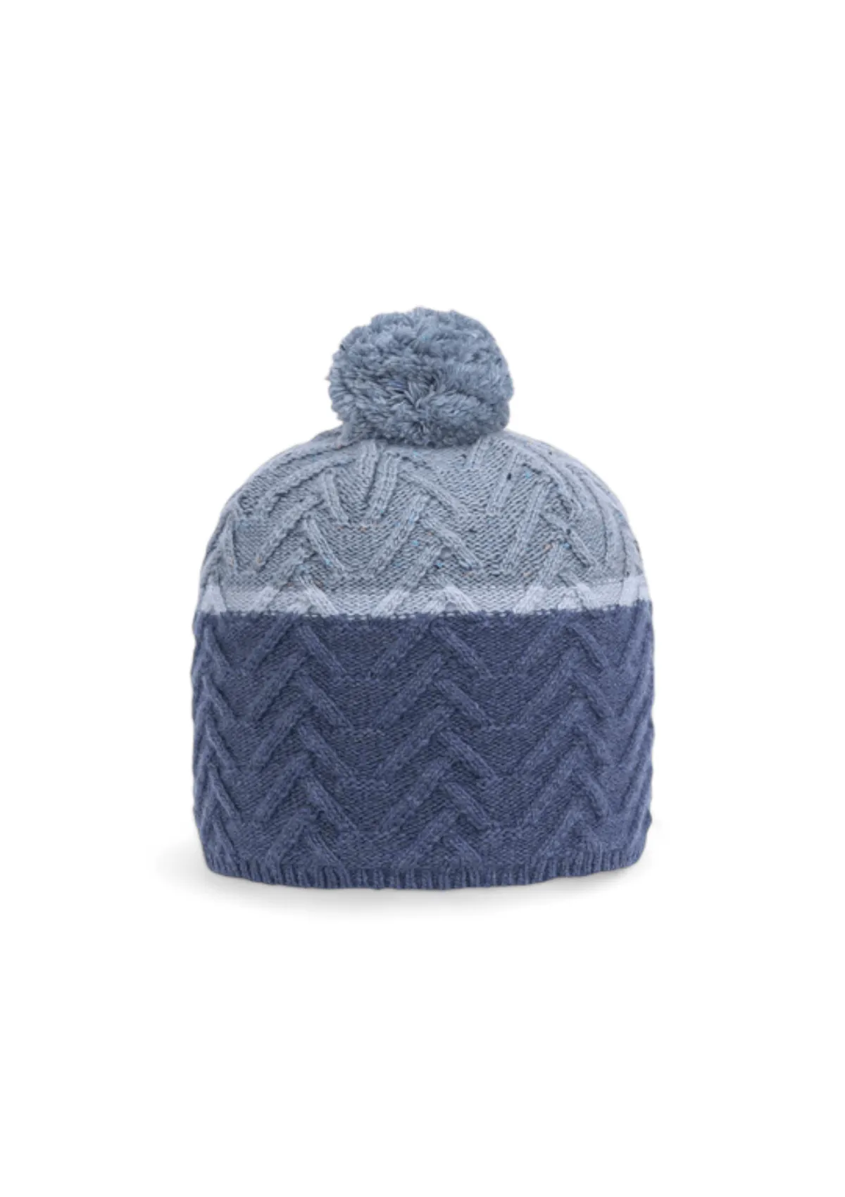 Estes Knit Beanie with Pom-Pom - Blue