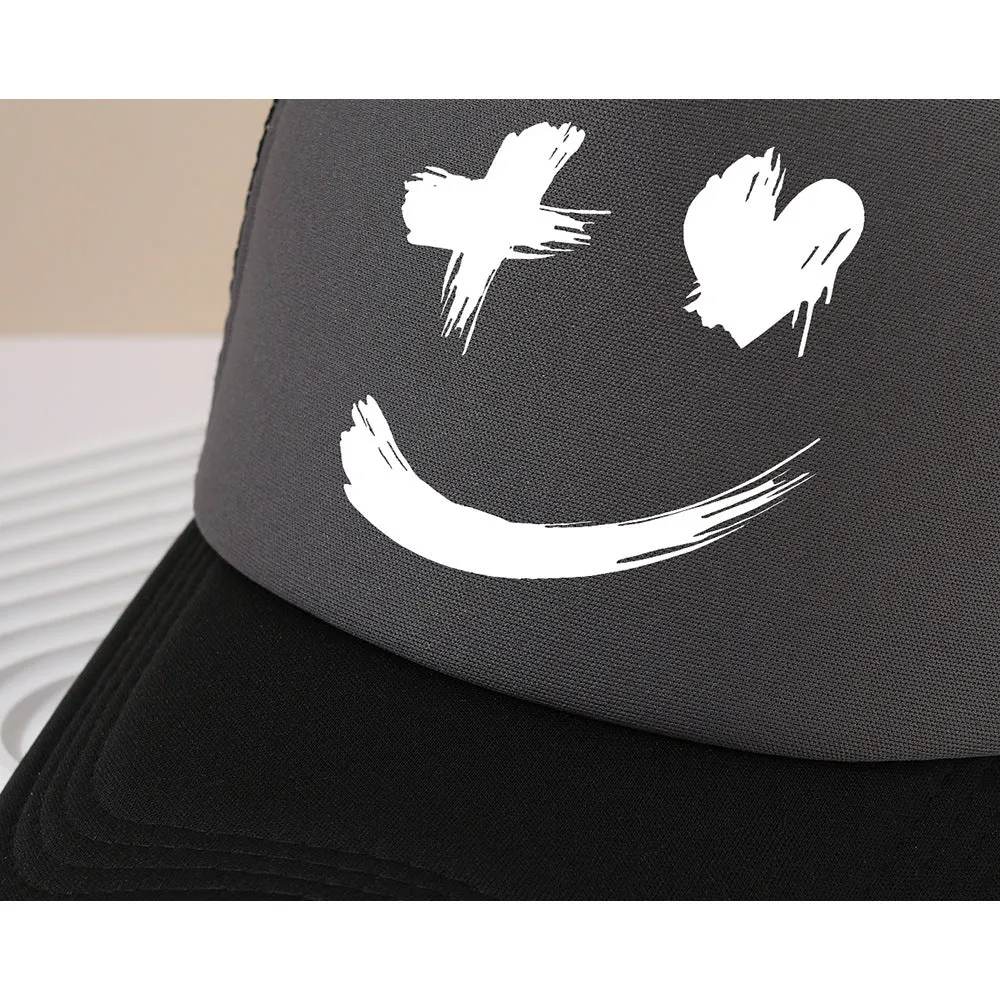 Face Peaked Cap Sunshade Baseball Cap Outdoor Riding Printing