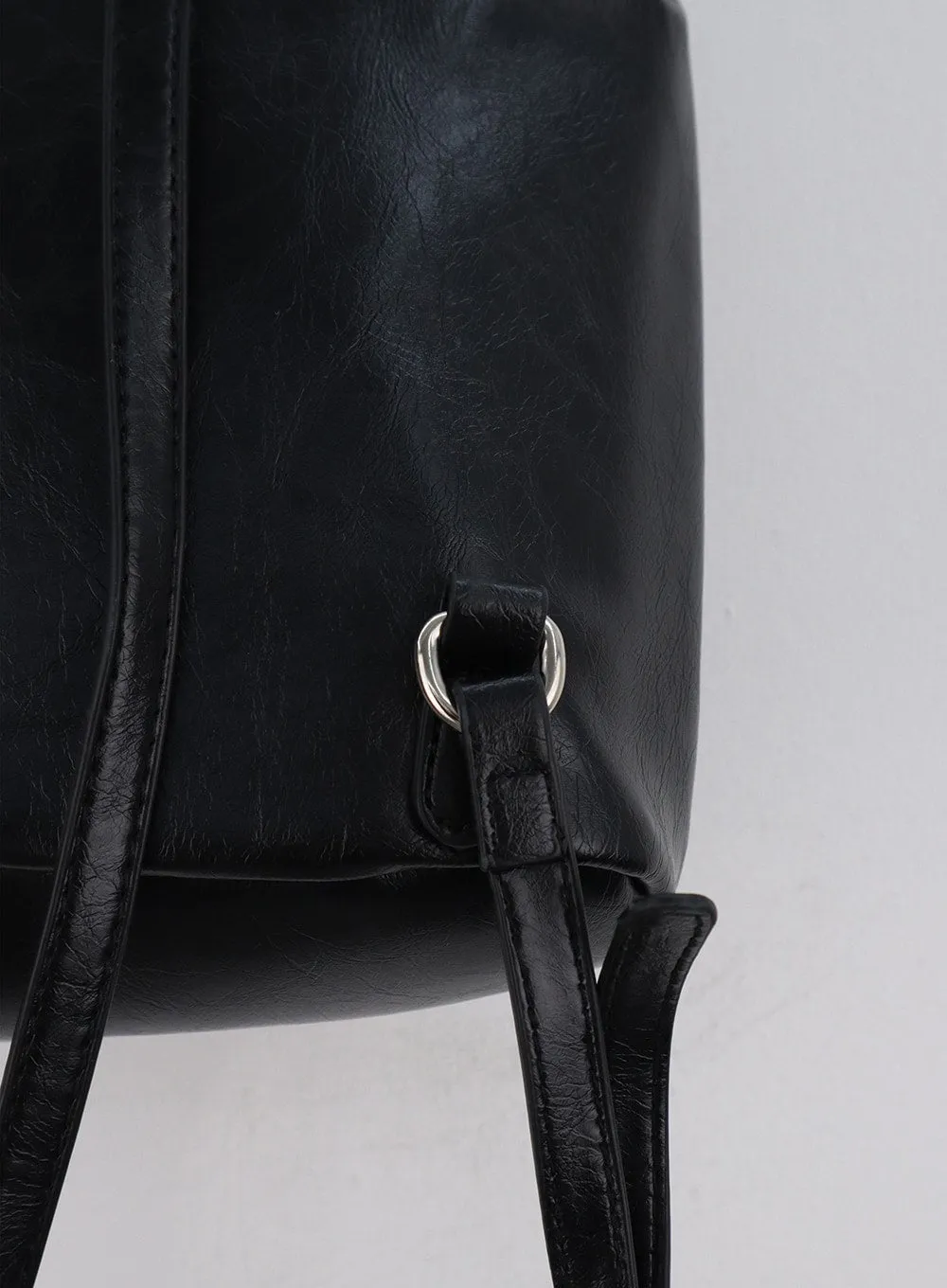 Faux Leather Mini Backpack OG318