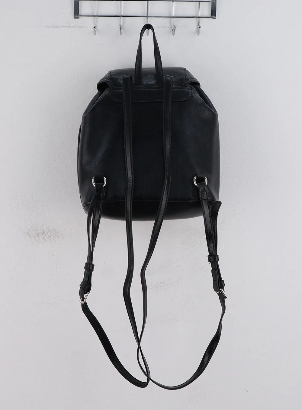 Faux Leather Mini Backpack OG318