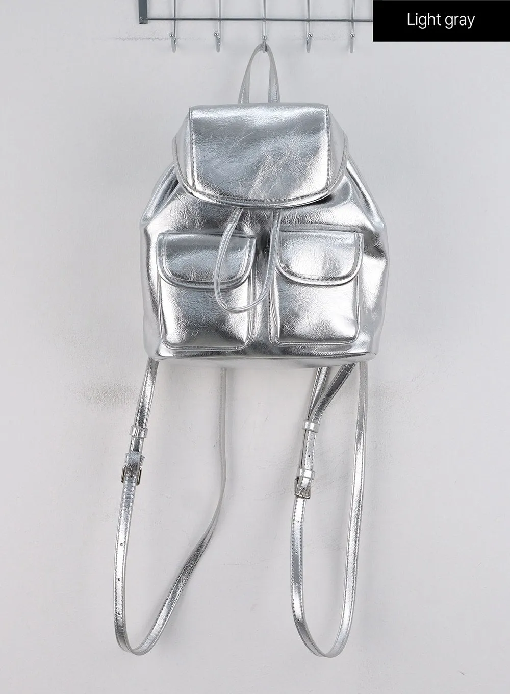 Faux Leather Mini Backpack OG318