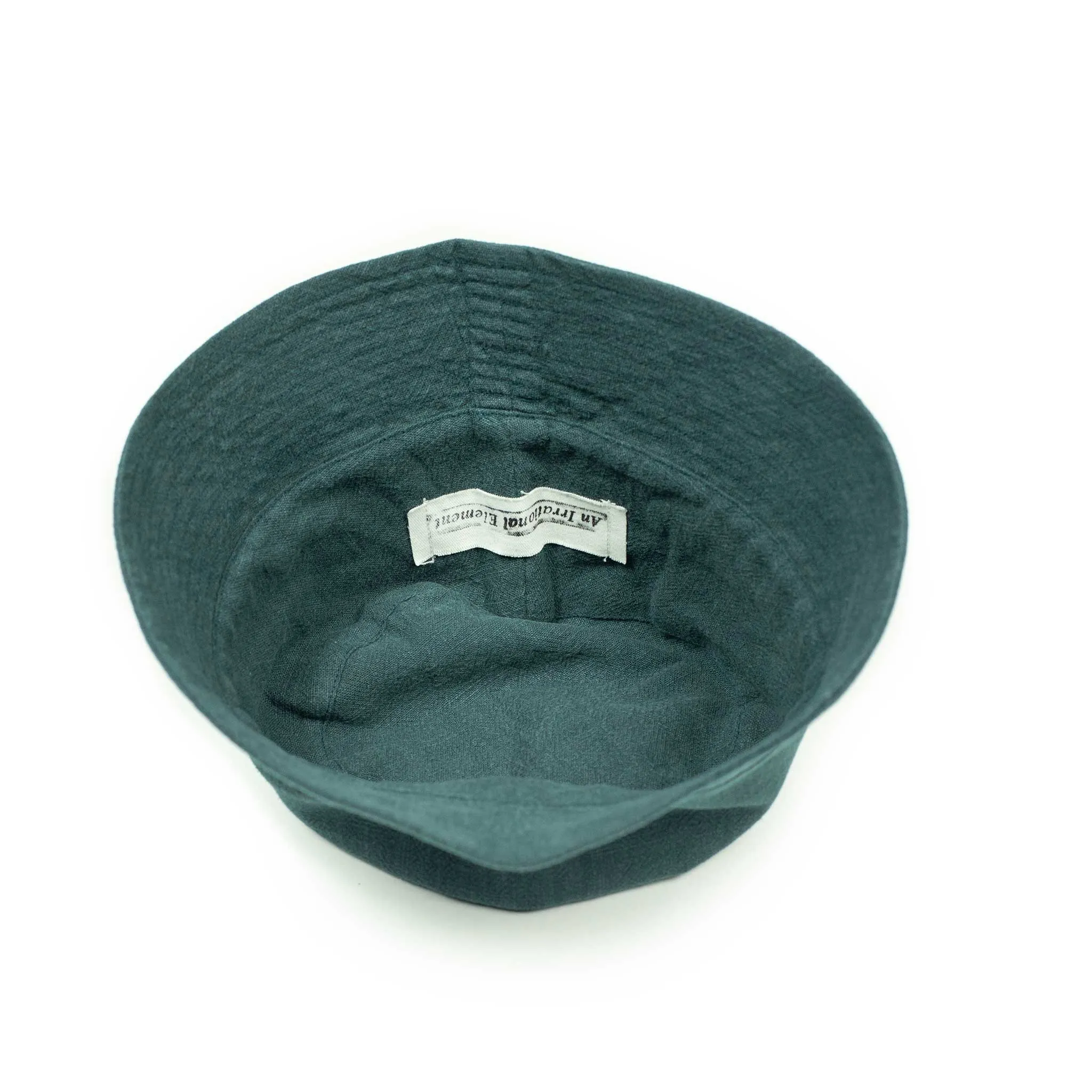 Fisherman hat in ramie petrol