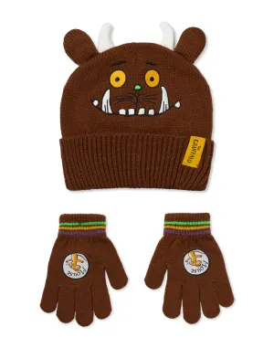 Gruffalo & Friends Unisex Kids Brown Beanie and Gloves Set