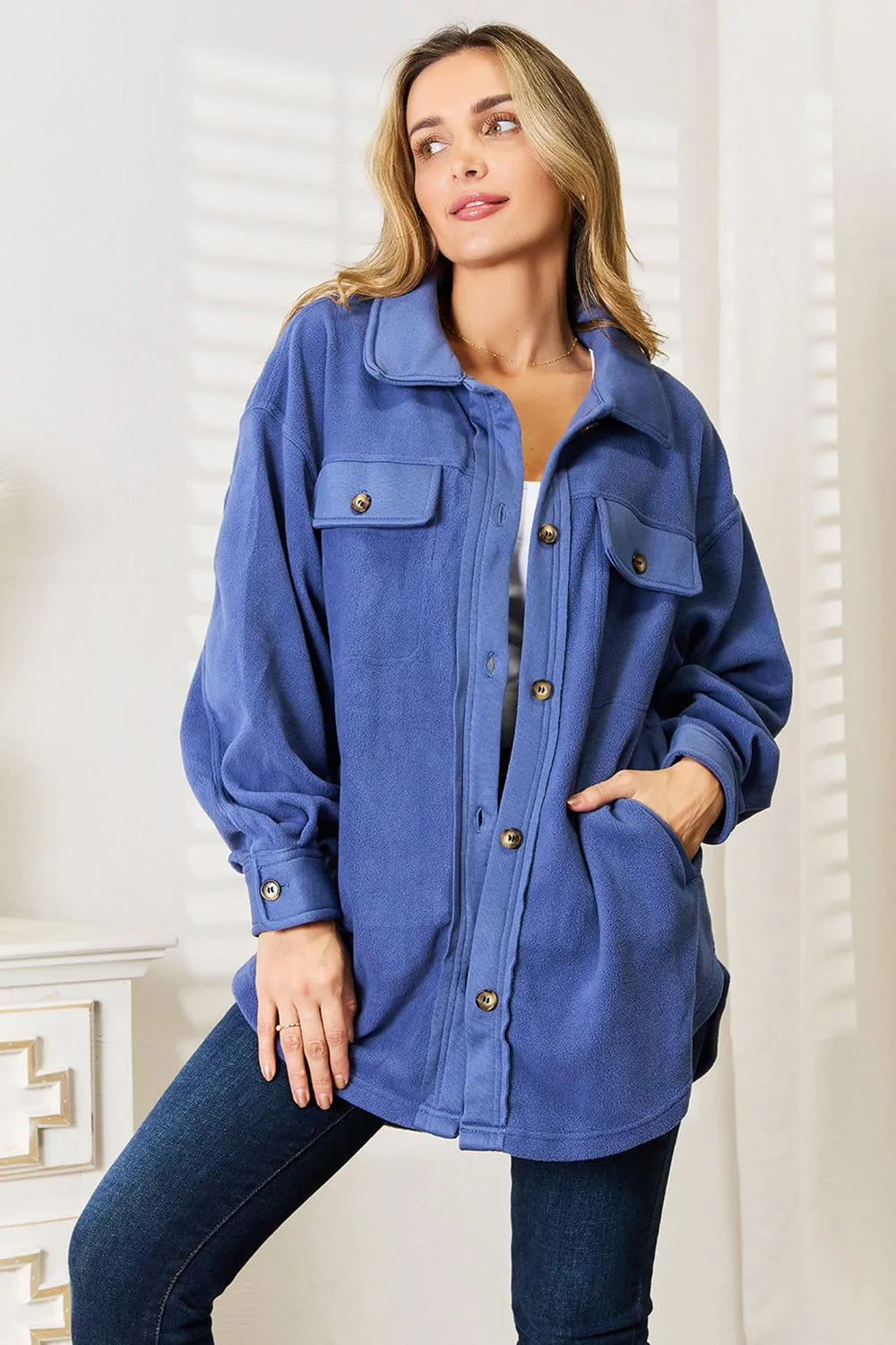 Heimish Cozy Girl Button Down Shacket