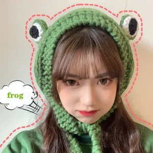 Knitted Froggy Hat