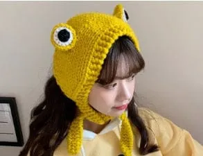 Knitted Froggy Hat