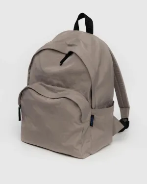 Large Nylon Backpack in Dove