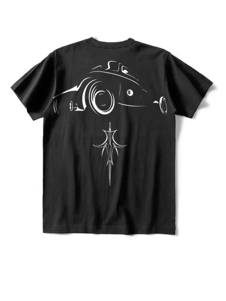 Linear Abstract Car Print T-Shirt