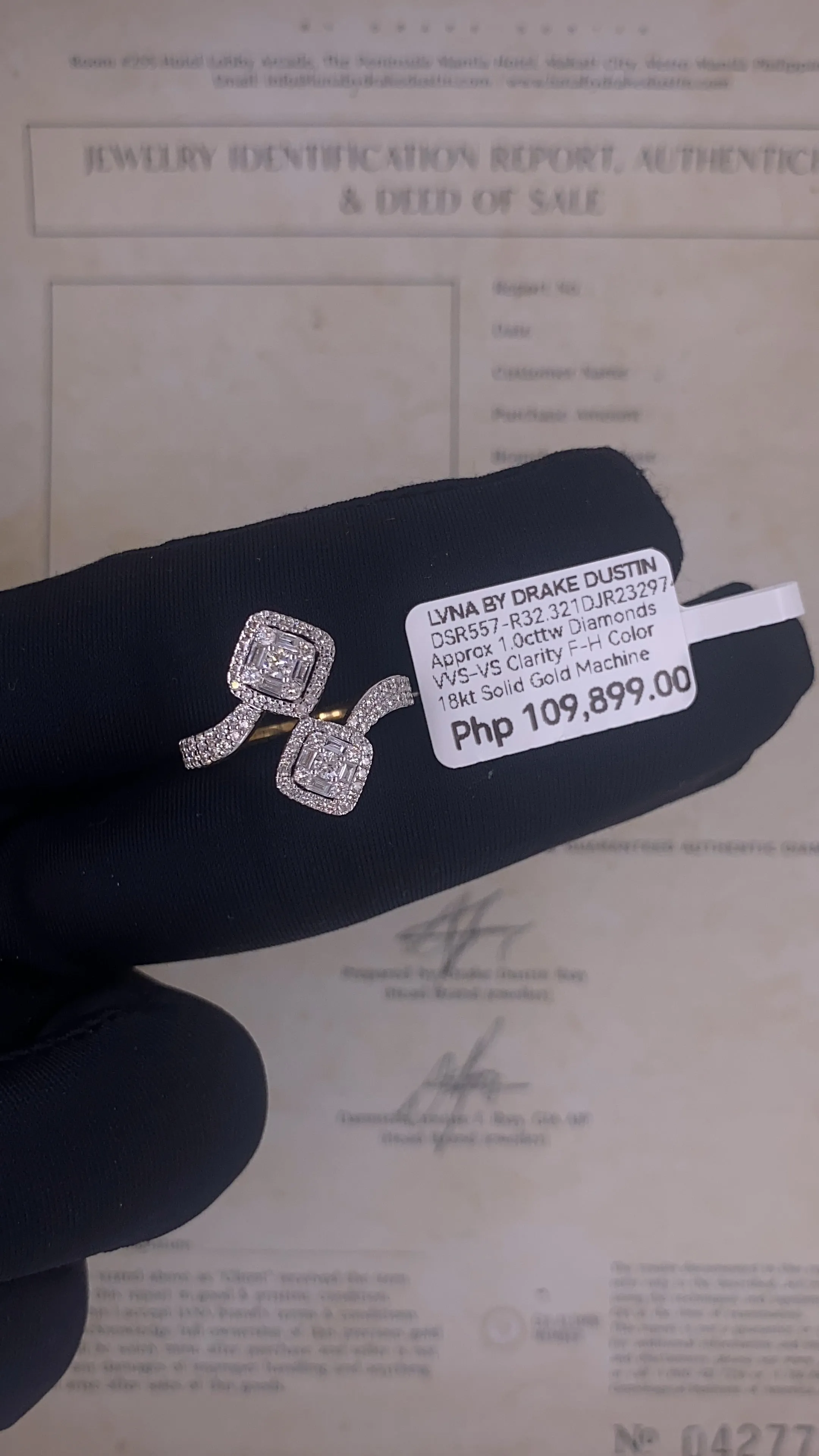 #LVNA2024 | Double Cushion Diamond Ring 18kt