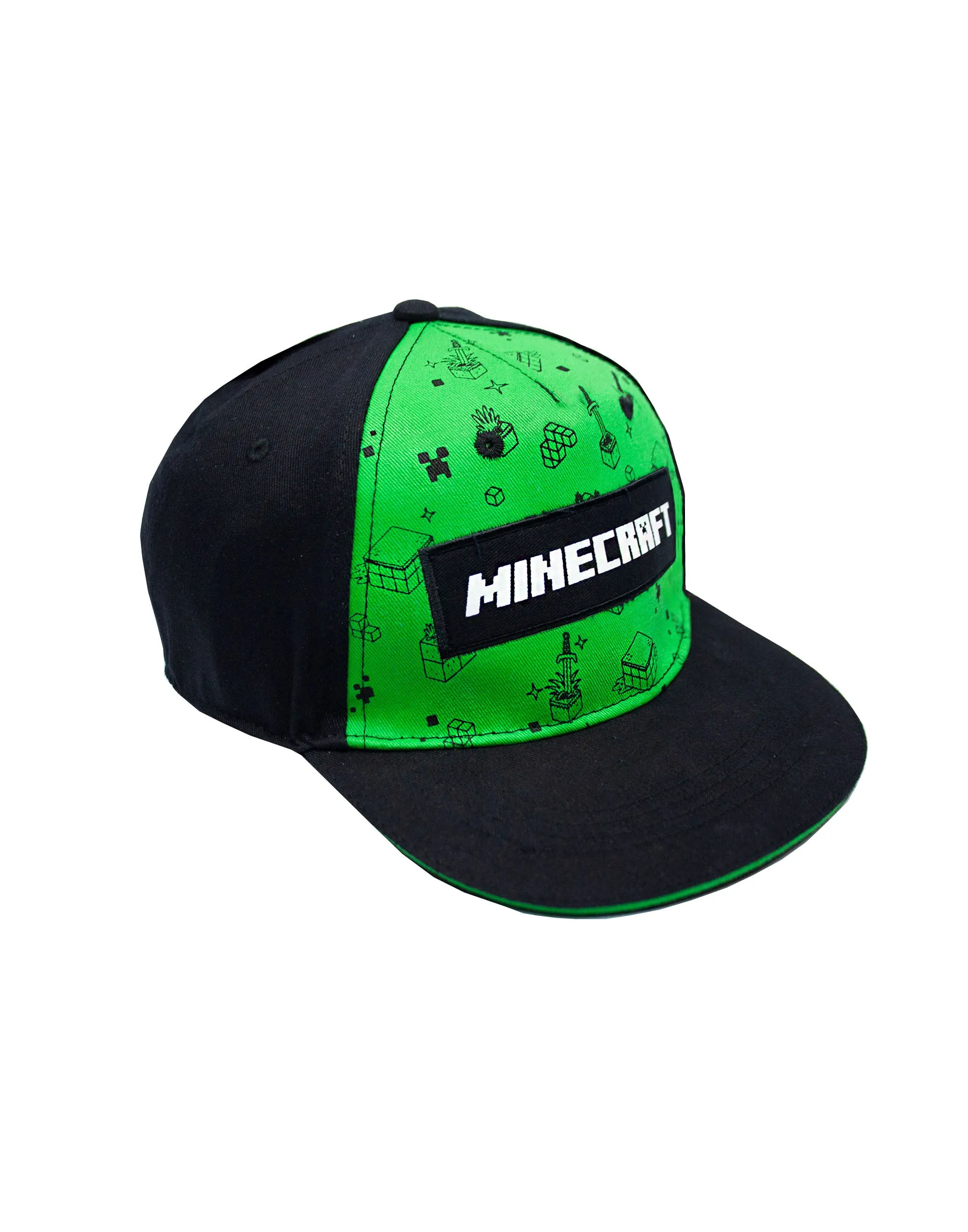 Minecraft Creeper All Over Print Boys/Youth Snapback Cap