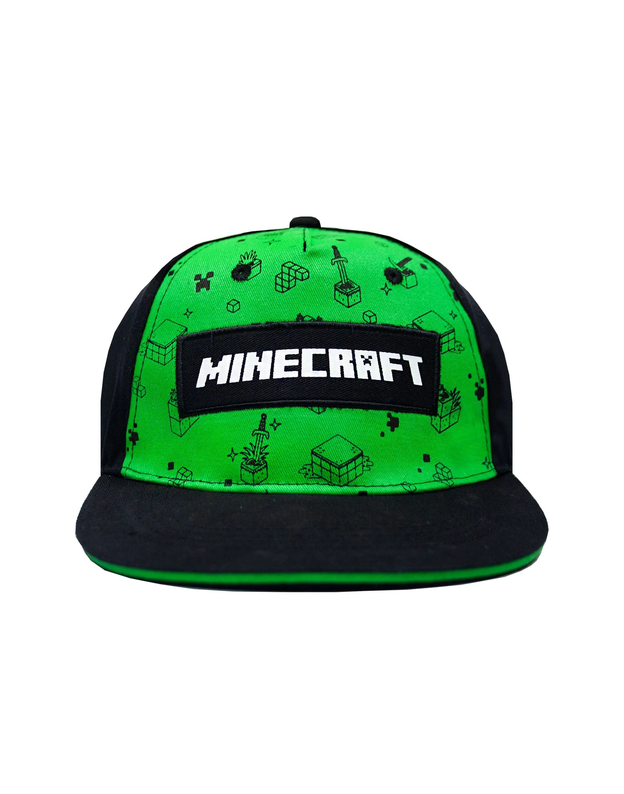 Minecraft Creeper All Over Print Boys/Youth Snapback Cap