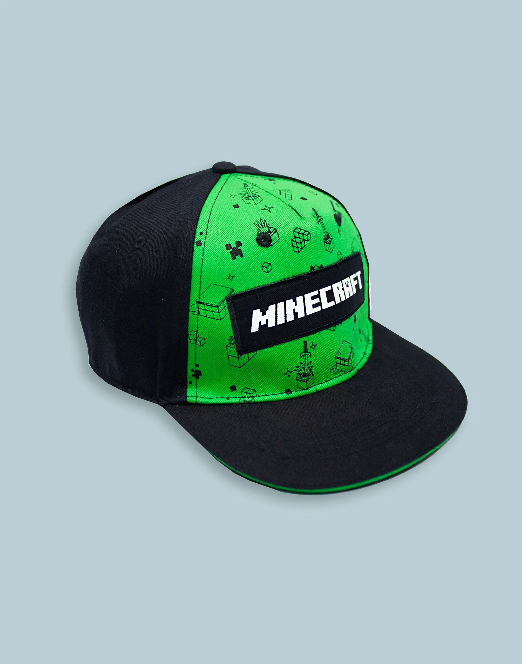 Minecraft Creeper All Over Print Boys/Youth Snapback Cap