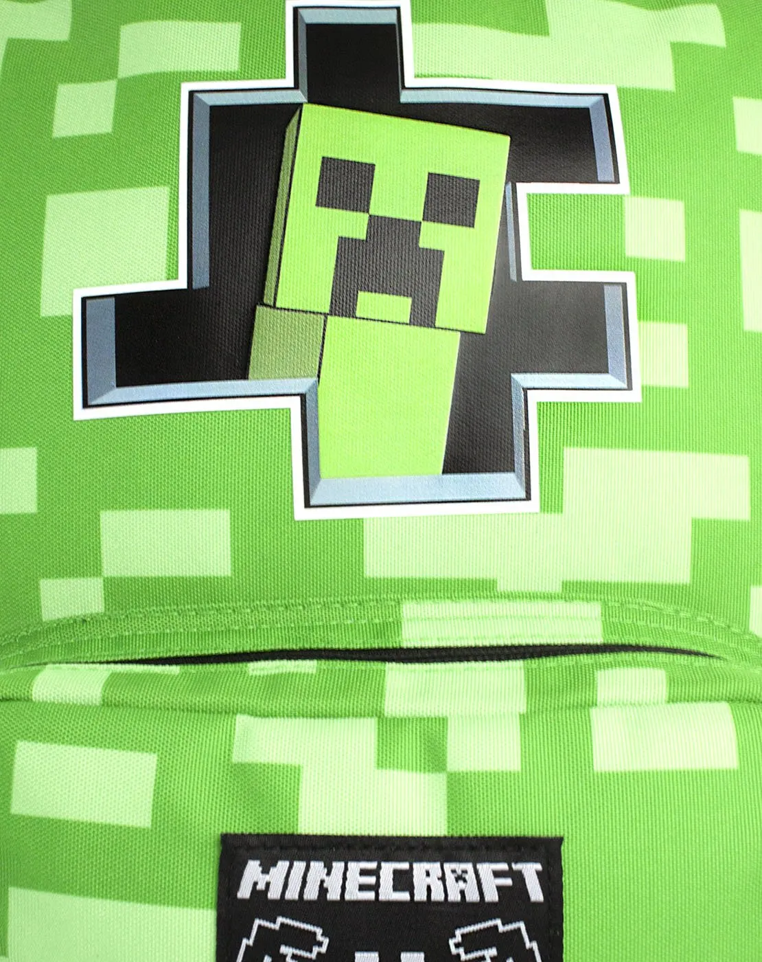 Minecraft Creeper Inside Kids School Backpack - Green