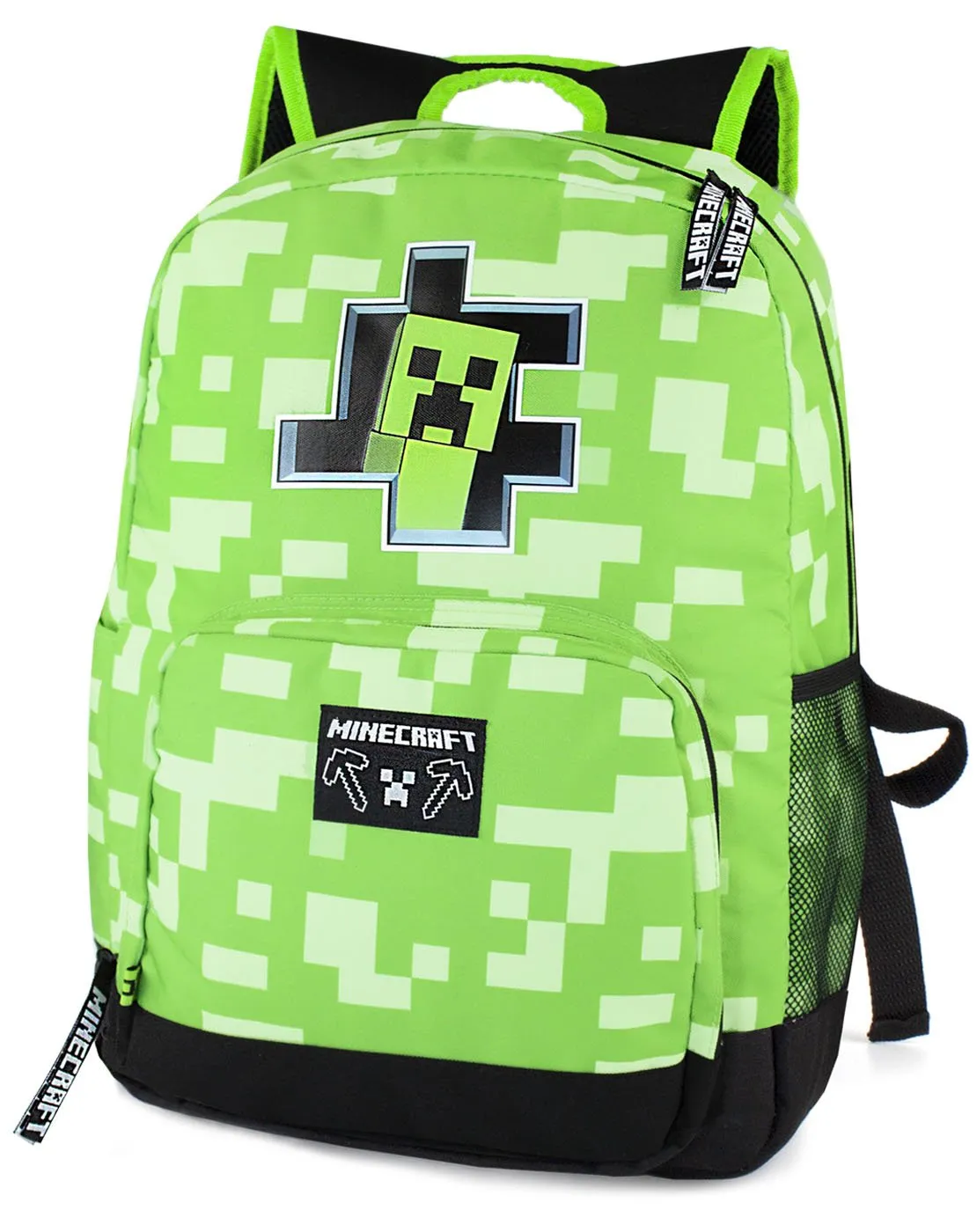 Minecraft Creeper Inside Kids School Backpack - Green