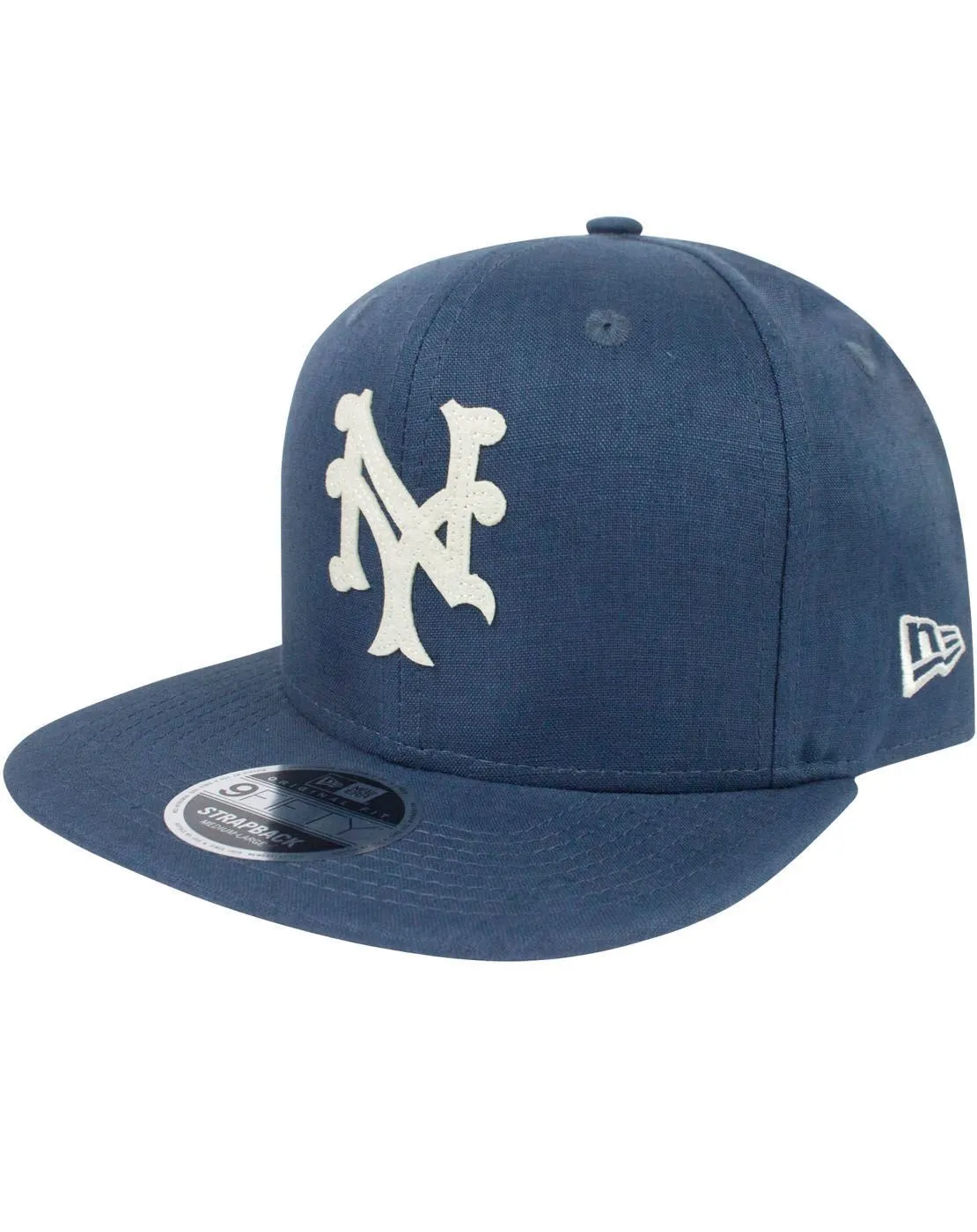 New Era 9Fifty MLB New York Mets Linen Felt Strapback Cap