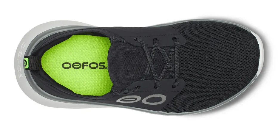 OOFOS OOMY STRIDE MEN'S BLACK/WHITE