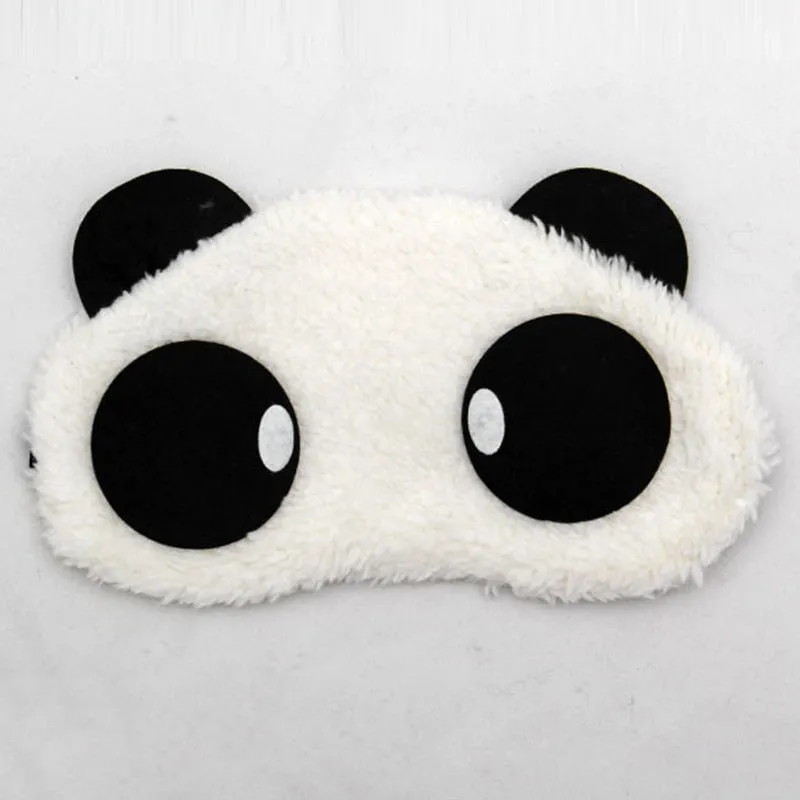 Panda Sleeping Eye Mask Nap Eye Shade Cartoon Blindfold Sleep Eyes Cover Sleeping Travel Rest Patch Blinder